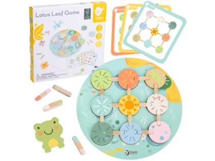 Senzorická hra CLASSIC WORLD Lotus Leaf Match Shapes and Colours
