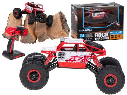 RC auto Rock Crawler HB 2,4 GHz 1:18 červené