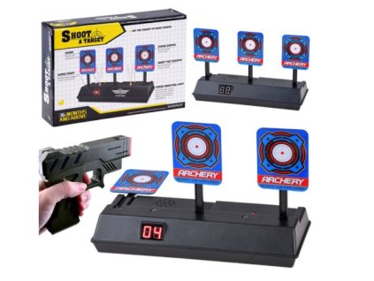 Tarcza elektroniczna do strzelania 3 cele cyfrowy 101445(1)