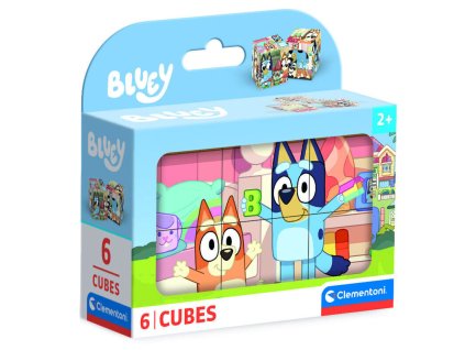Bluey kocka puzzle 6ks