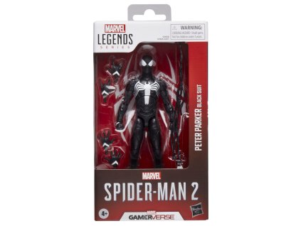 Marvel Legends Spider-Man 2 Peter Parker čierny oblek 15cm