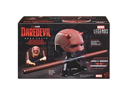 Marvel Legends Series Daredevil Born Again Mask + replika Billy Club