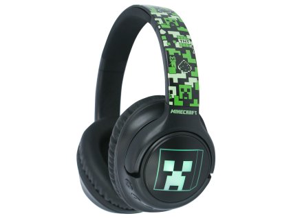 Bezdrôtové LED slúchadlá Minecraft
