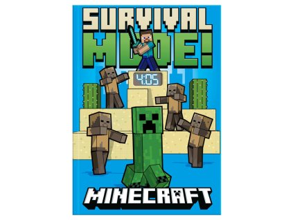 Minecraft Notebook s led hodiny