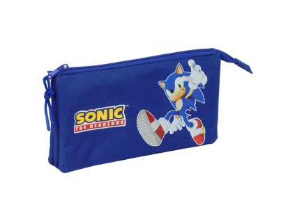 Trojitý puzdro na ceruzky Sonic the Hedgehog