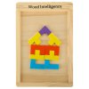 Drevené puzzle tetris bloky 40 ks