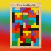 Drevené puzzle tetris bloky 40 ks