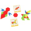 Montessori puzzle drevené tvary 155 ks