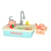 Zlewozmywak zlew do mycia naczyn dla dzieci z akcesoriami XXL niebieski 161578