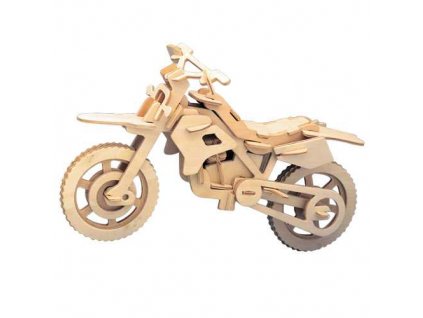 Woodcraft Dřevěné 3D puzzle motorka terénní