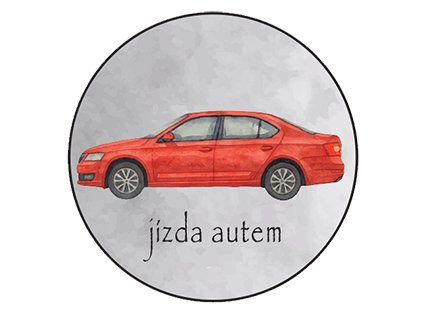jízda autem magnetka