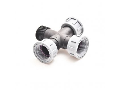 Kriz holendrovy Plast Fit 1” (vonk. x 3x vnut. zavit)