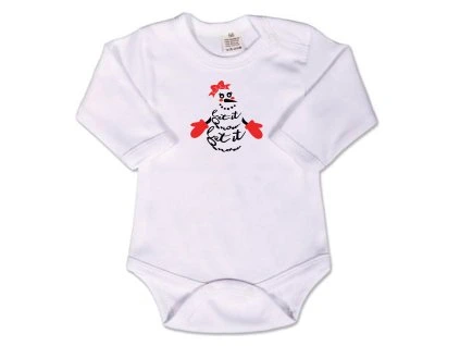 body dlhy rukav snehuliacka