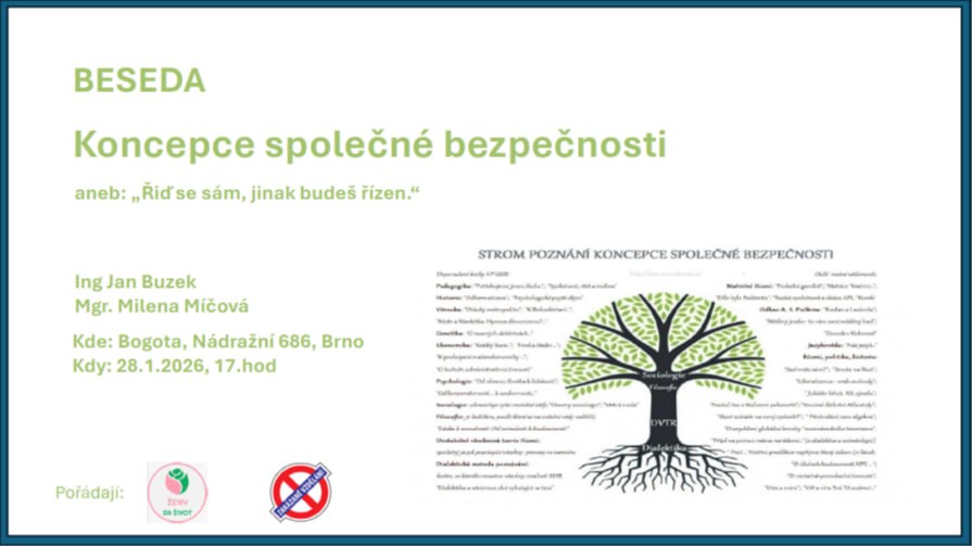 Beseda Koncepce společné bezpečnosti, 28.1., Brno