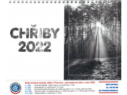 Stolní kalendář Chřiby 2022