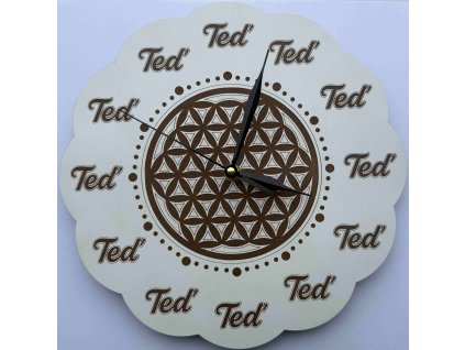 Hodiny Přítomnosti Květ života Bílé