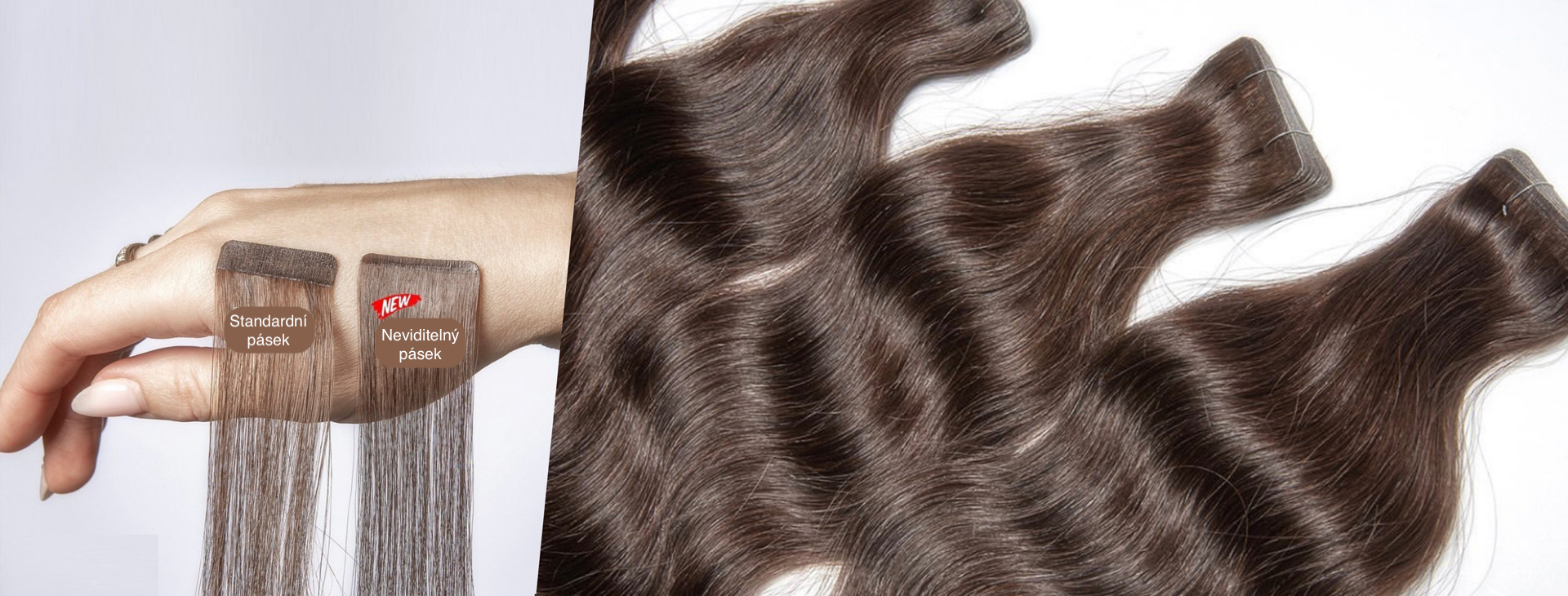Slovanské vlasy - pasky neviditelné