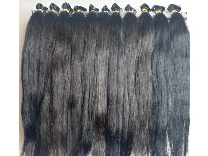 vlasové pásky přírodní nebarvené 4 cm klasik