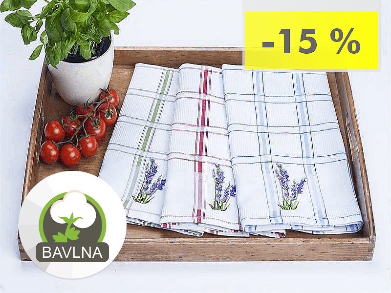 SLOVENSKÉ BAVLNENÉ KUCHYNSKÉ UTIERKY