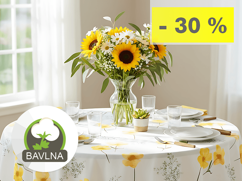 SLOVENSKÉ BAVLNENÉ STOLOVÉ OBRUSY