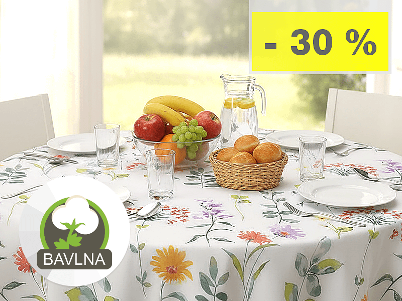 SLOVENSKÉ BAVLNENÉ STOLOVÉ OBRUSY