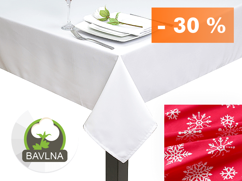 SLOVENSKÉ BAVLNENÉ STOLOVÉ OBRUSY