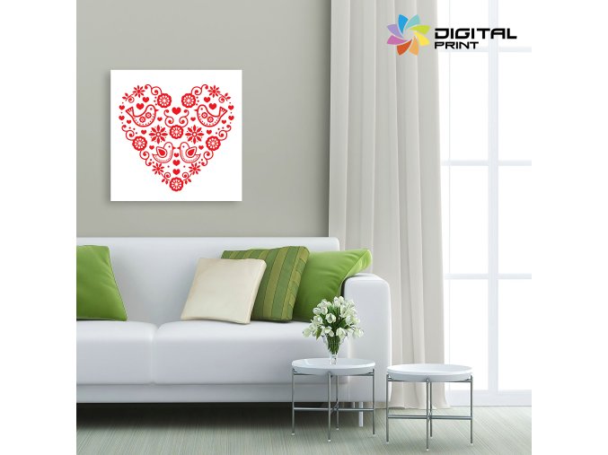 digitalny obraz na stenu akcia slovakia heart