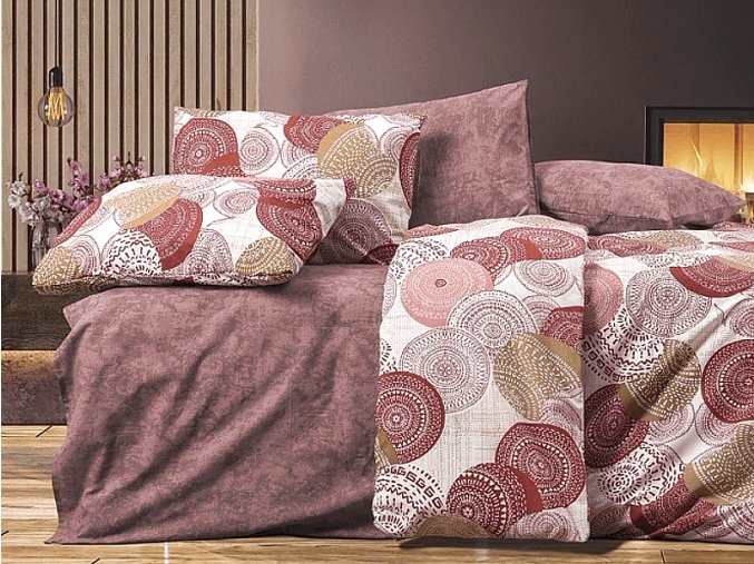obliecky bavlnene ruzomberok slovenske ruza mandala bordo