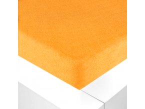 slovenske prestieradlo bavlna frote oranzova premium
