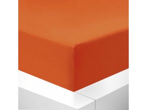 slovenske prestieradlo bavlna jersey oranzova premium