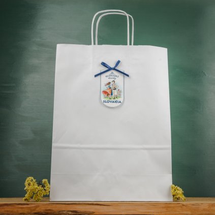 darčeková papierová taška, papier, folklór, ľudové vzory, darček, suveníry, najlepšie darčeky, suvenír