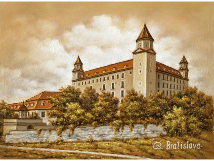 Bratislava hrad obraz na platne