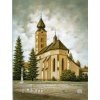Liptovský Mikuláš kostol obraz na platne