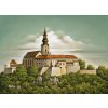 Nitra hrad malovany obraz