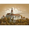 Nitra hrad malovany obraz