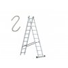 Profesionálny rebrík 2x10 hliníkový, 2-dielny, pracovná výška do 5,53 m, FISTAR