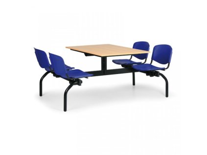 1742 stoly do skolni jidelny biedrax js3834b modra plastova sedadla deska buk