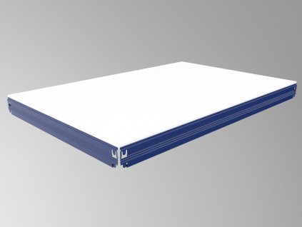 poschodie k regálu s bielou lamino policou 60 x 90 cm, modré, 300 kg