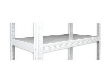 poschodie k regálu s kovovou policou 40 x 100 cm, biele, 100 kg