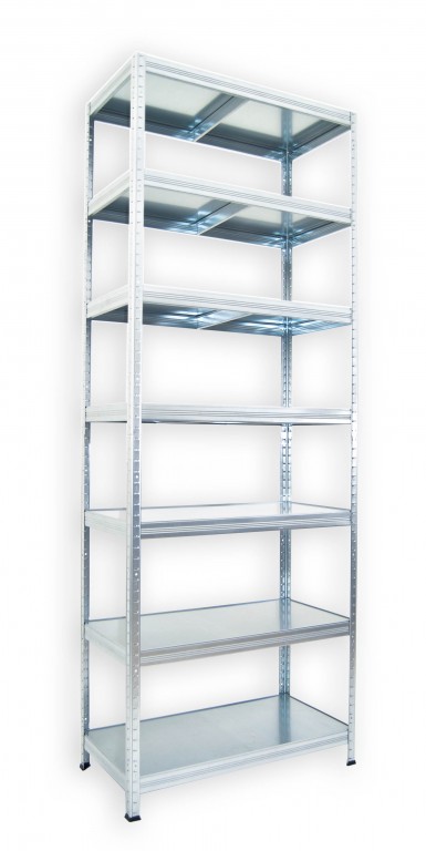 kovový regál bezskrutkový Biedrax 50 x 60 x 210 cm, pozinkovaný - 7 políc pozink