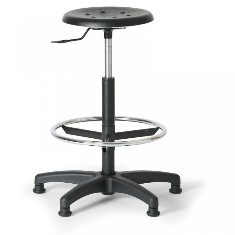 Laboratórna stolička Biedrax Z9516 s klzákmi