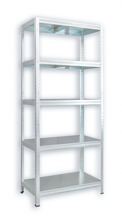 Kovový regál do garáže Biedrax 40 x 90 x 210 cm, zinkovaný - 5 políc kovových
