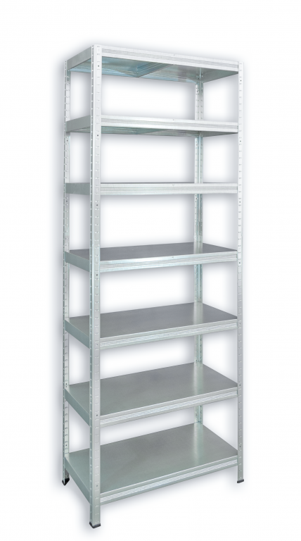 Kovový regál do garáže Biedrax 40 x 80 x 210 cm, zinkovaný - 7 políc kovových