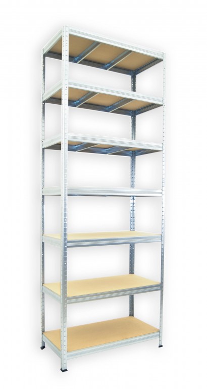 Kovový regál Biedrax 60 x 120 x 210 cm, pozinkovaný - 7 políc MDF