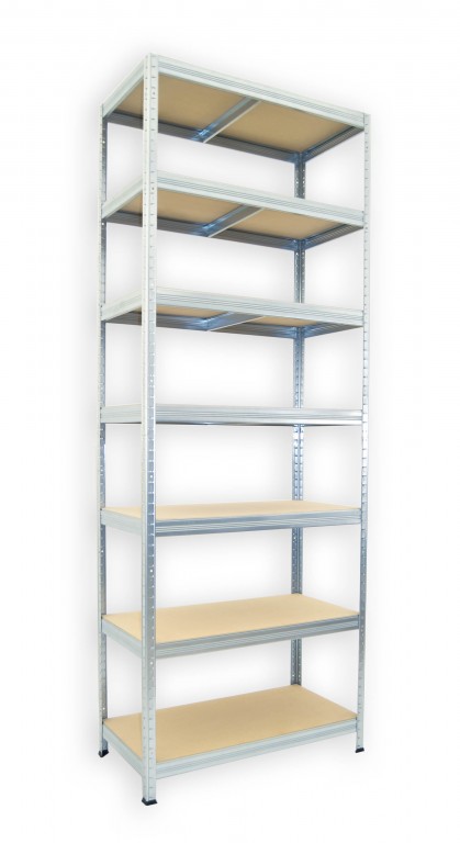 Kovový regál Biedrax 45 x 75 x 240 cm, pozinkovaný - 7 políc MDF