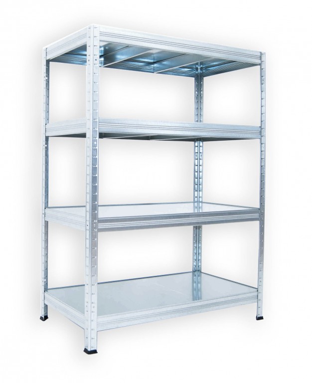 Kovový regál Biedrax 50 x 120 x 120 cm, pozinkovaný - 4 police pozink