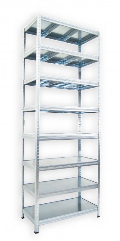 Kovový regál Biedrax 45 x 120 x 240 cm, pozinkovaný - 8 políc pozink