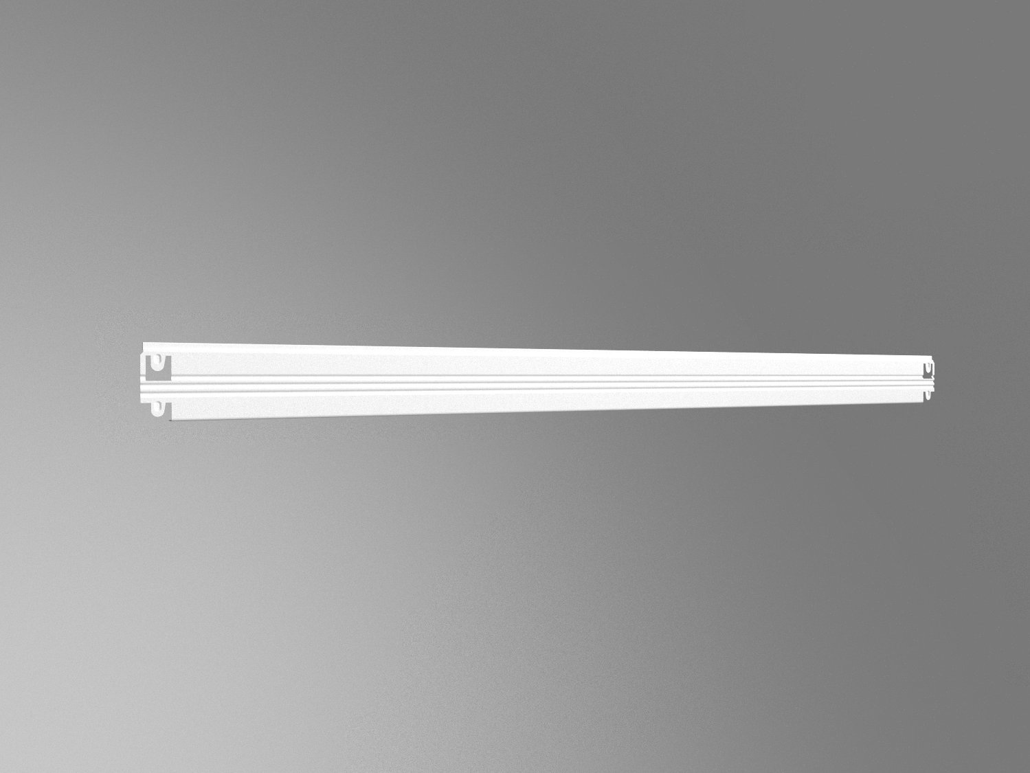 zábrana proti vypadnutiu vecí z regálu 75 cm biela