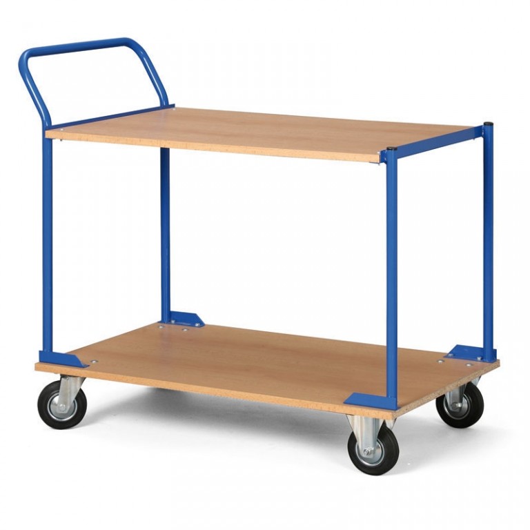 Policový vozík s drevotrieskovými policami Biedrax PV5228 - 100 x 60 cm