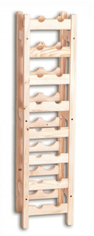 Drevený stojan na víno pre 16 fliaš - SV16